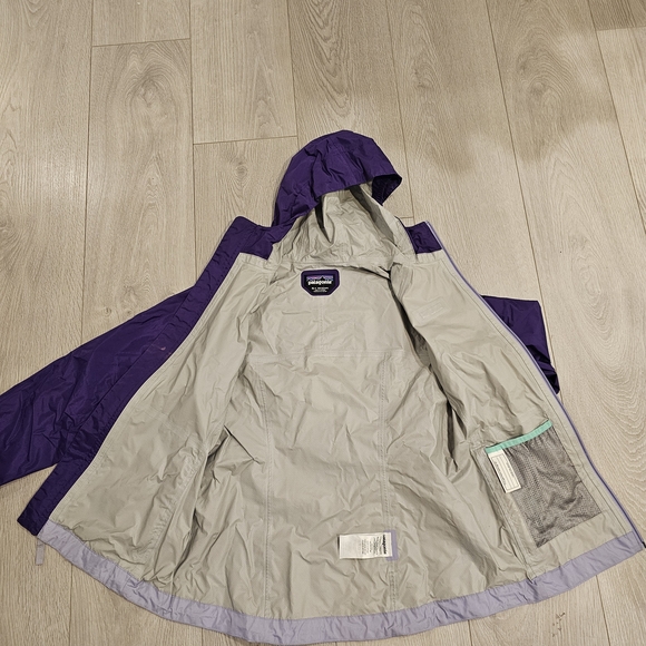 Patagonia Girls Purple &  Violet and H2no Jacket - Picture 6 of 8